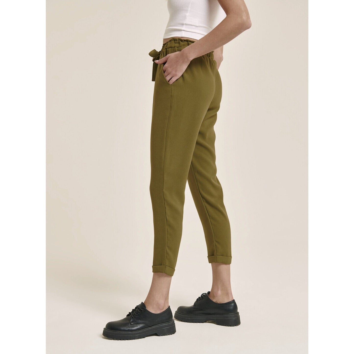 ALCOTT Womens Bottoms ALCOTT - Cuffed solid pants