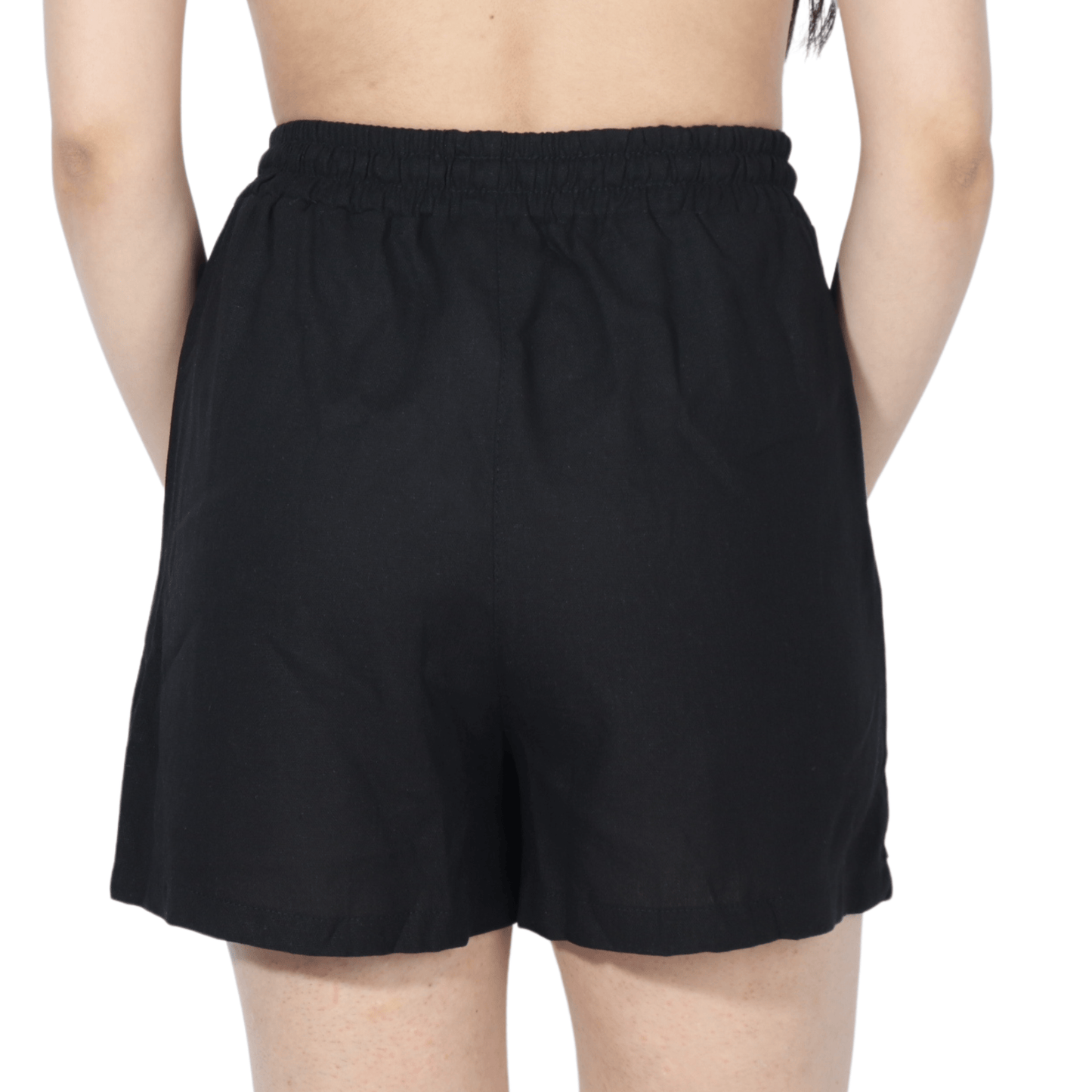 ALCOTT Womens Bottoms M / Black ALCOTT - Elastic Drawstring Shorts