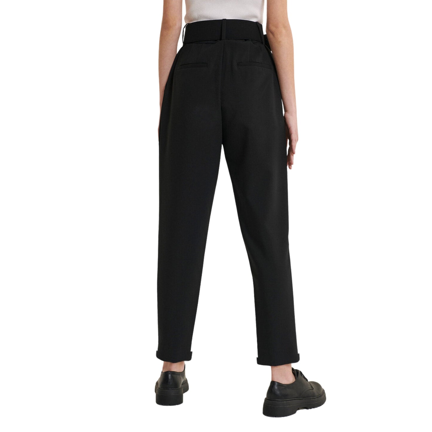 ALCOTT Womens Bottoms ALCOTT - Paperbag pants in soft canvas