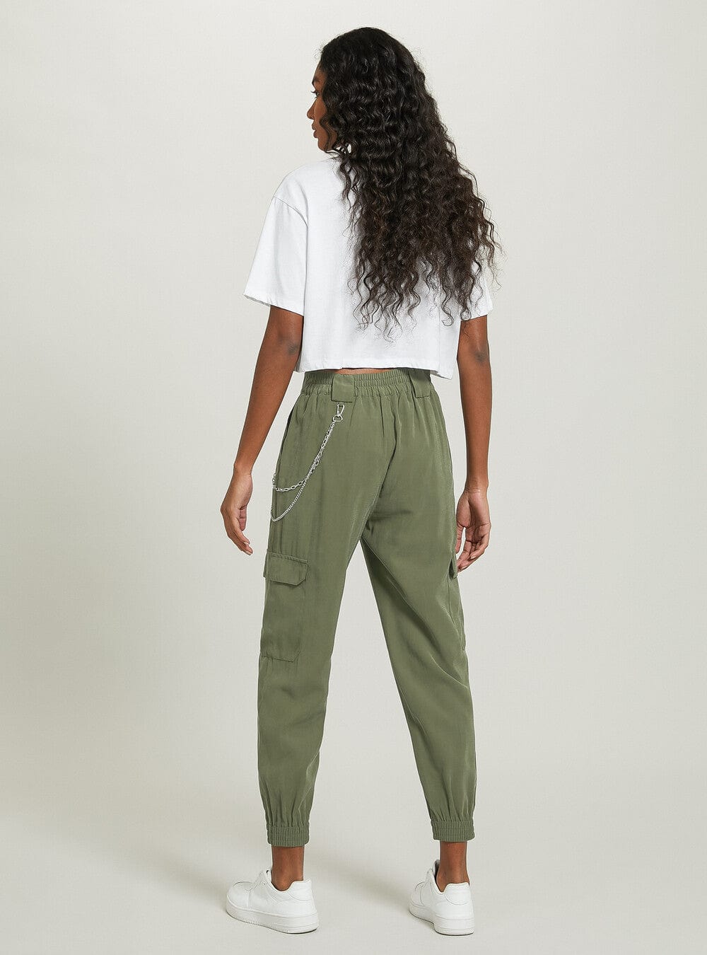 ALCOTT Womens Bottoms ALCOTT - Solid Cargo pockets pants