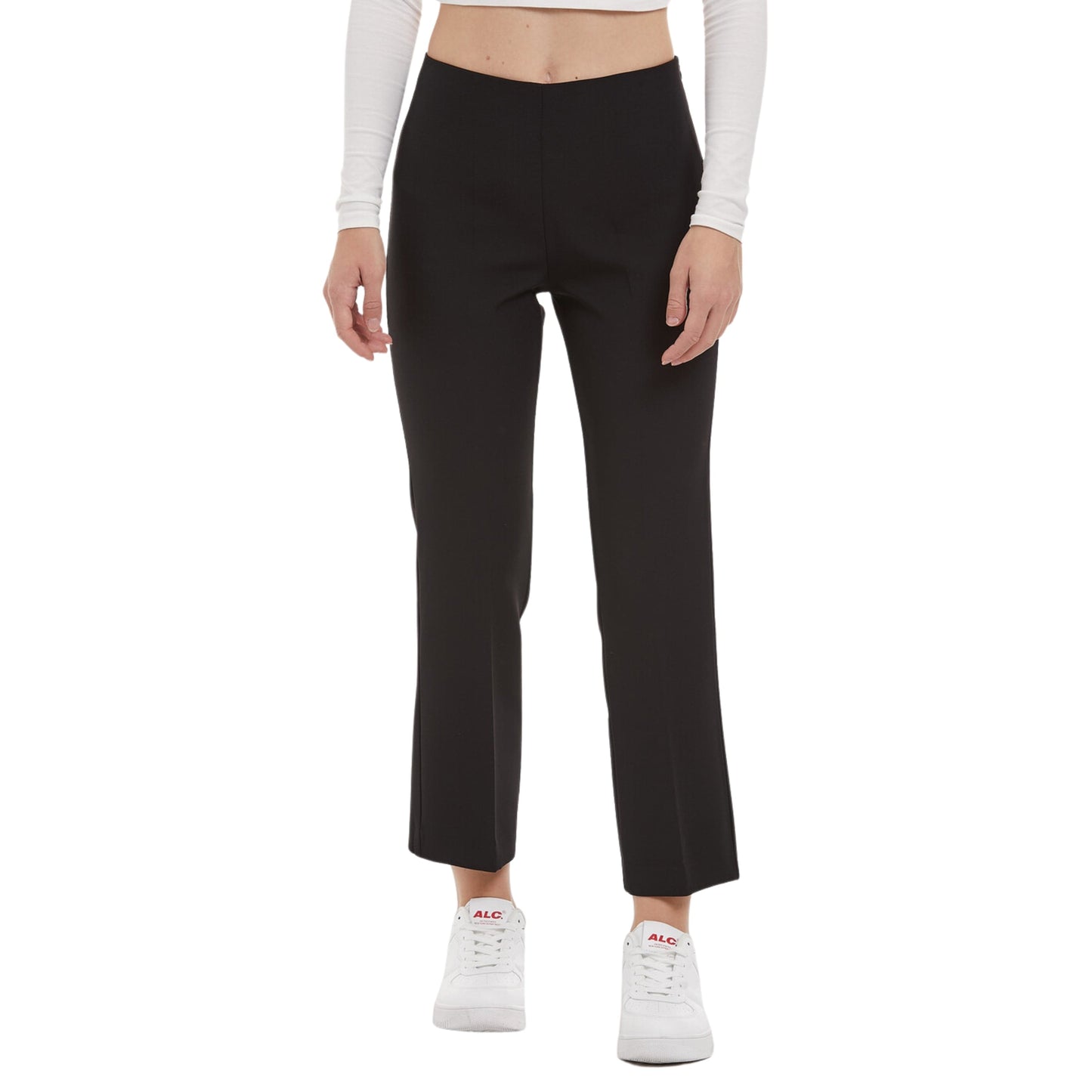 ALCOTT Womens Bottoms L / Black / 32W ALCOTT - Solid side zipper plain pants