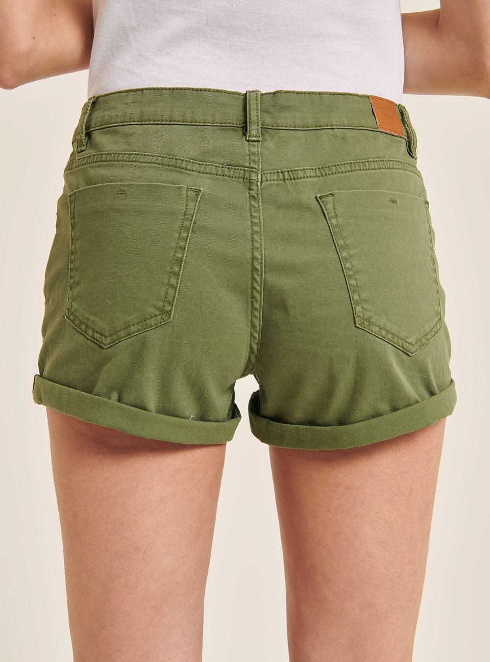 ALCOTT Womens Bottoms ALCOTT - Stretch twill Shorts with Turn-ups