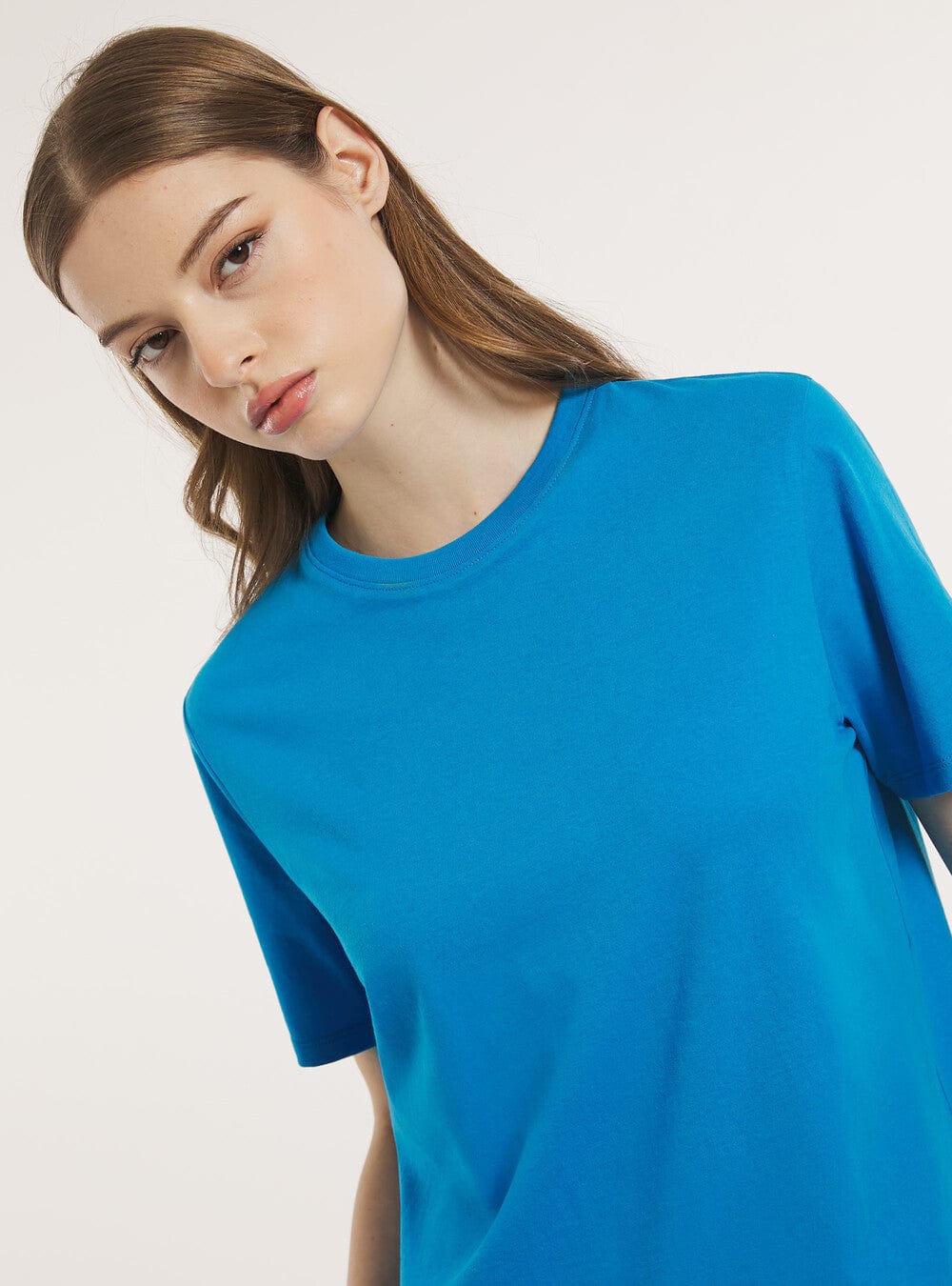 ALCOTT Womens Tops ALCOTT - Crew-neck cotton T-shirt