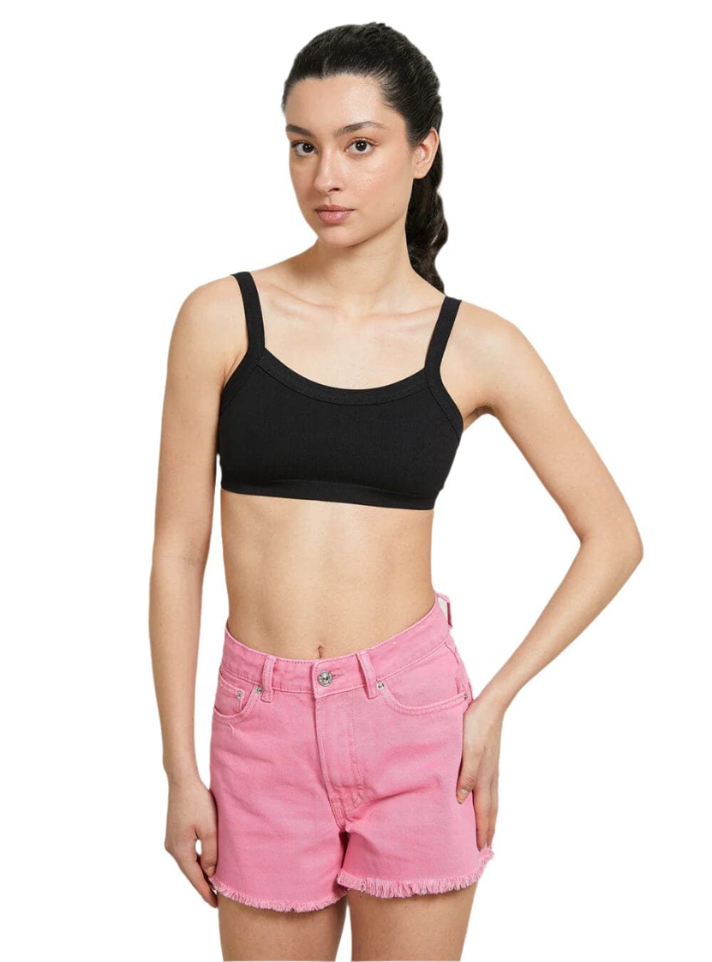 ALCOTT Womens Tops S / Black ALCOTT - Ripped Sleeveless Crop Top