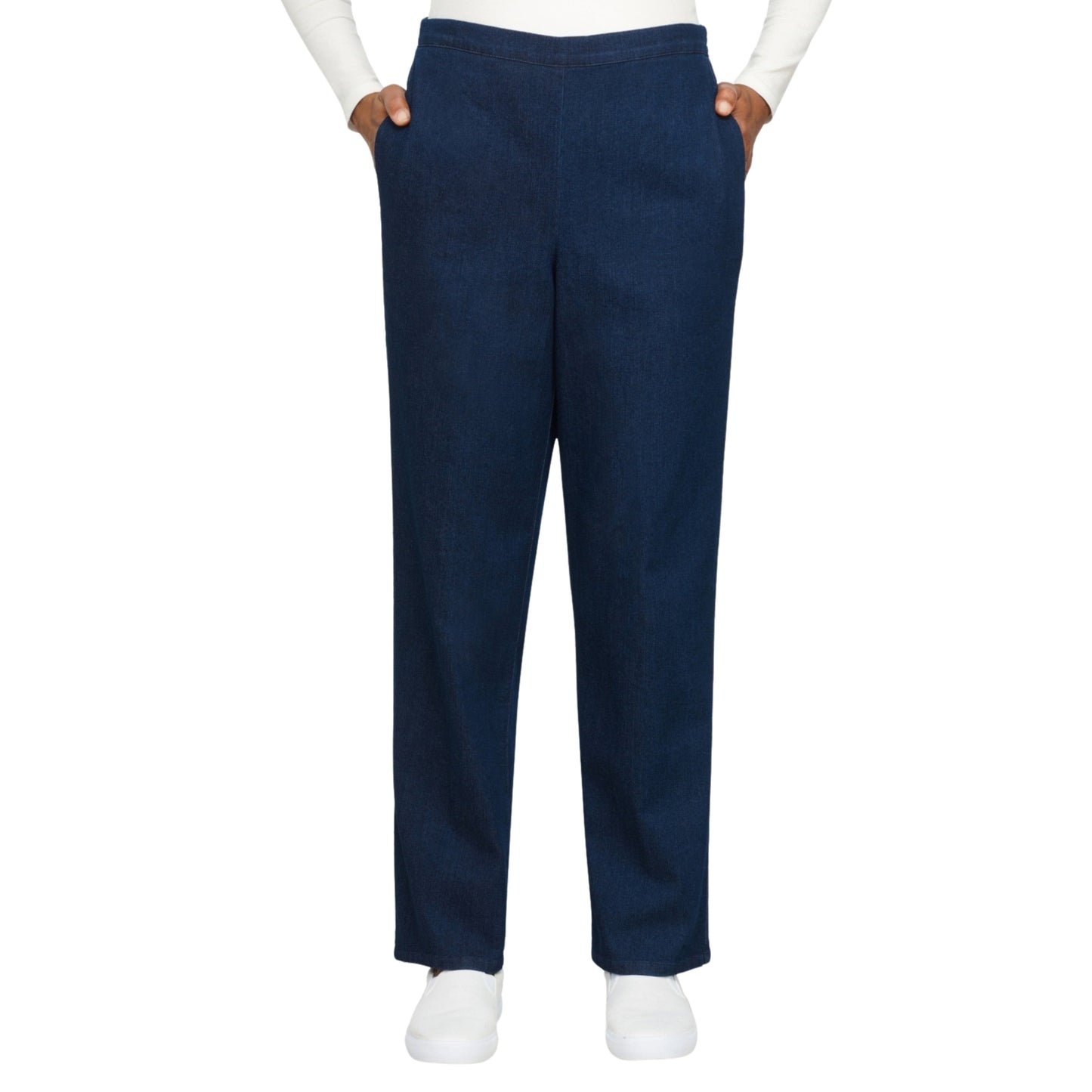 ALFRED DUNNER Womens Bottoms L / Dark blue / 30 ALFRED DUNNER - Corduroy Classic Fit Pants denim