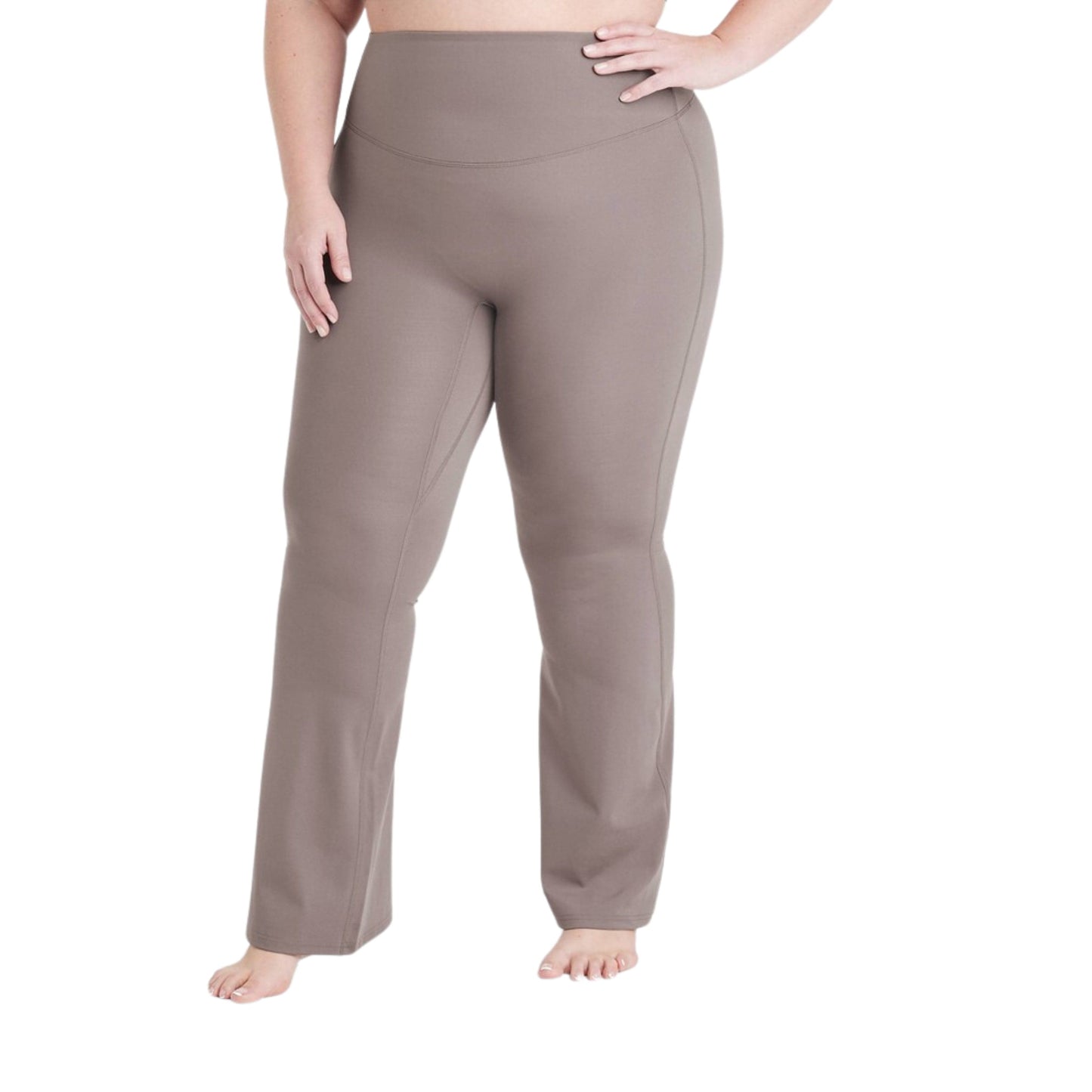 ALL IN MOTION Womens sports M / Brown ALL IN MOTION - Brushed Sculpt Ultra High-Rise Flare Leggings