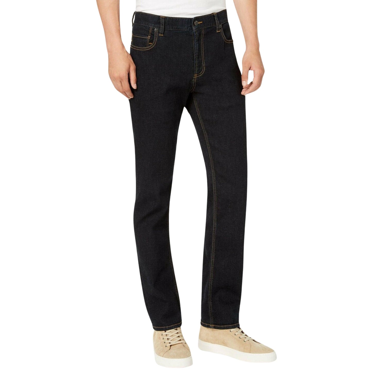 AMERICAN RAG Mens Bottoms M / Black AMERICAN RAG - Men's Straight-Fit Jeans