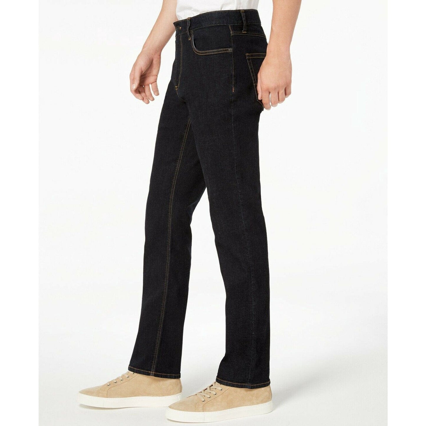 AMERICAN RAG Mens Bottoms M / Black AMERICAN RAG - Men's Straight-Fit Jeans