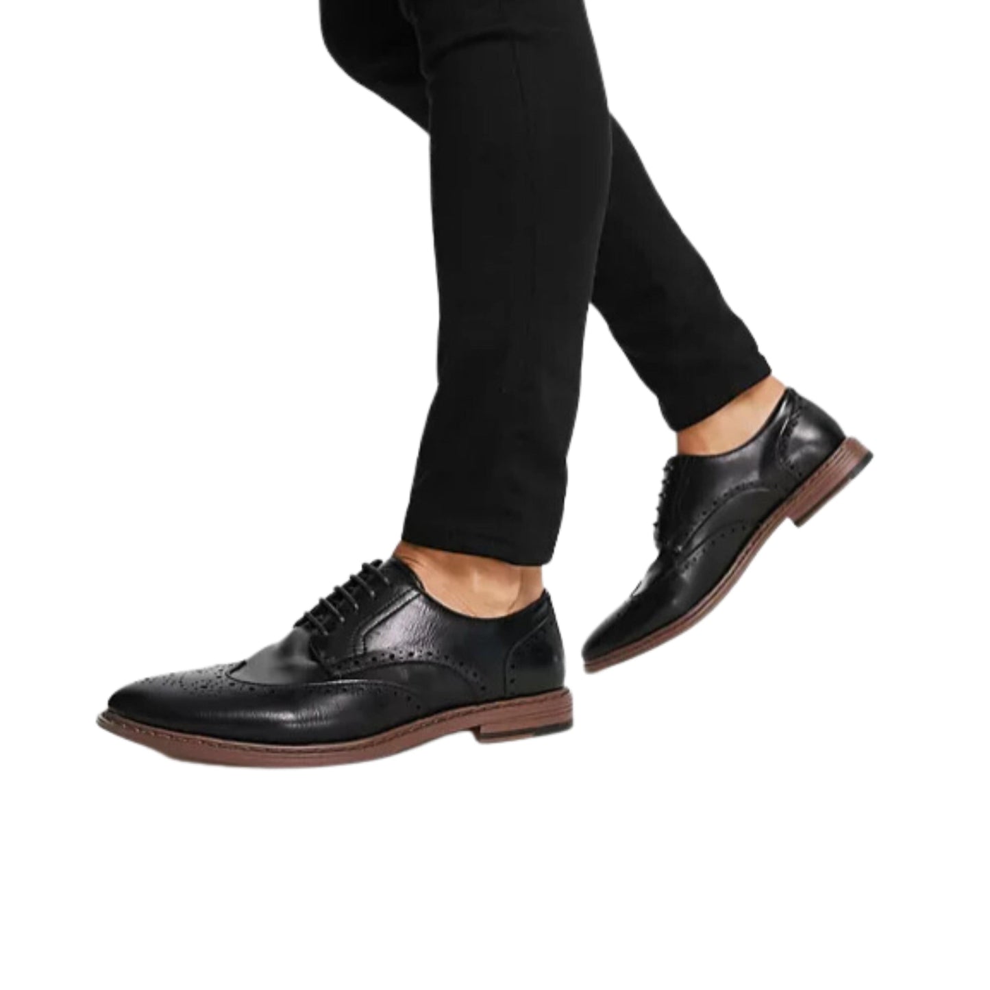 ASOS Mens Shoes 42 / Black ASOS - brogue shoes faux leather