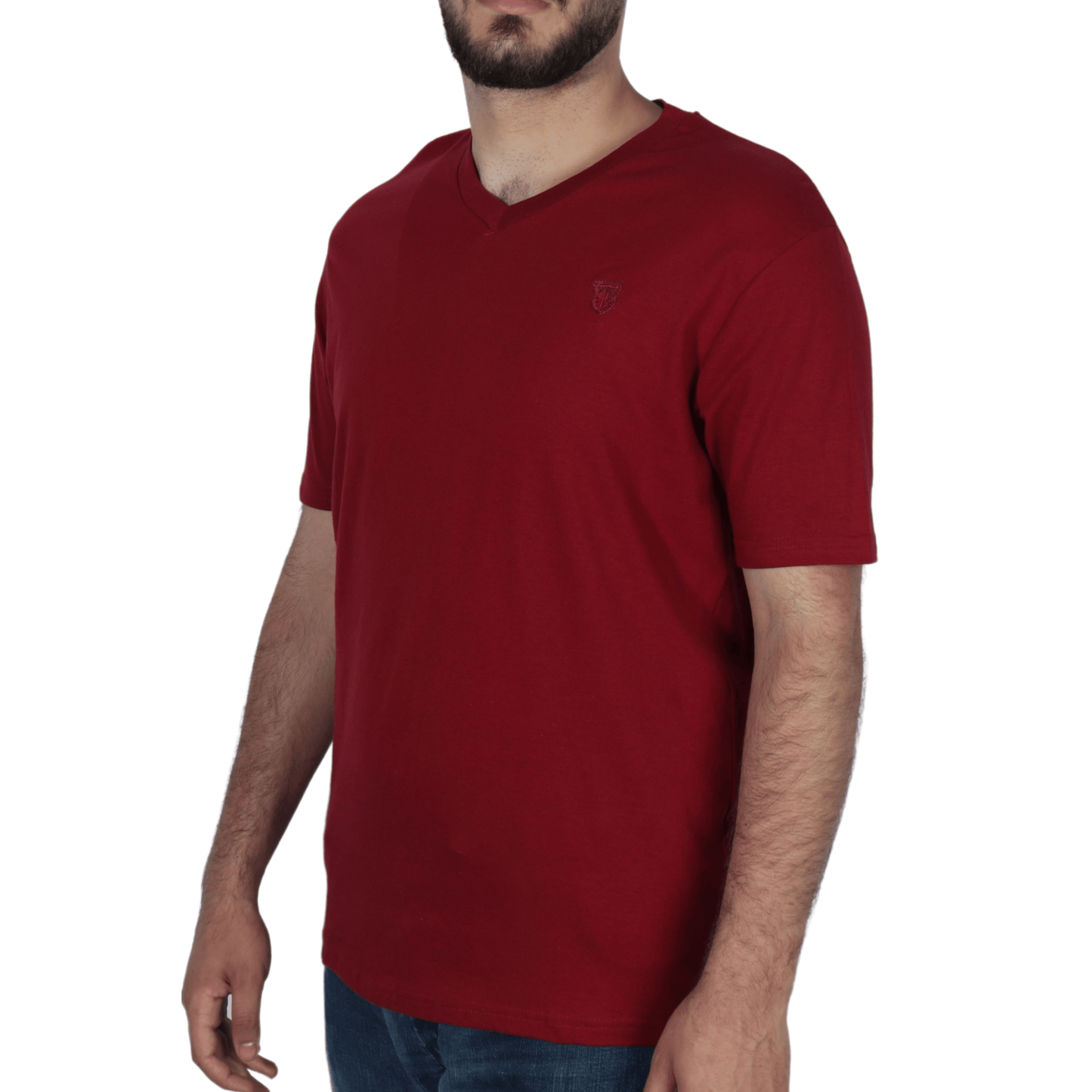 ATLAS FOR MEN Mens Tops M / Red ATLAS FOR MEN - Sold Color Short Sleeves