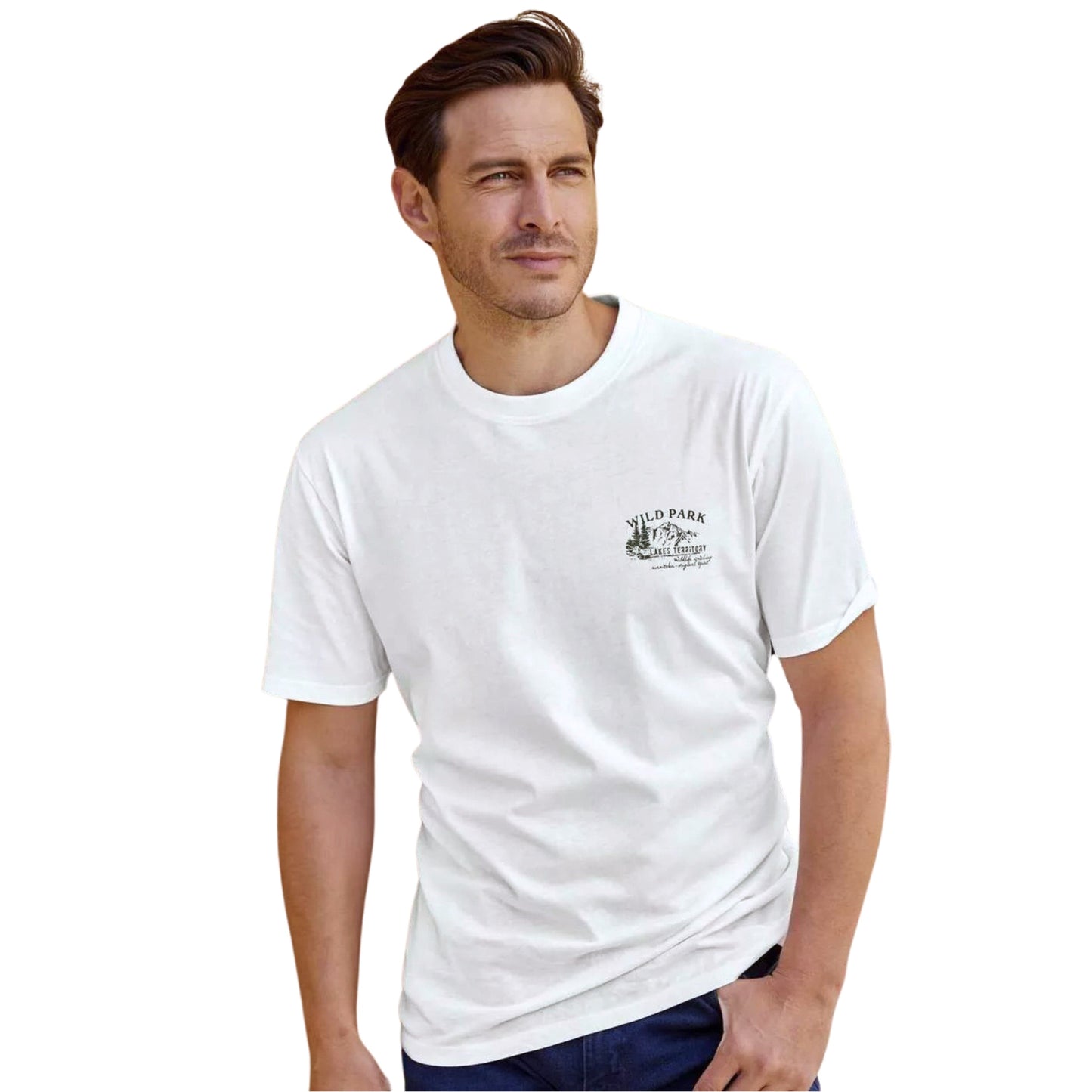 ATLAS FOR MEN Mens Tops XXXL / White ATLAS FOR MEN - Solid coton shirt