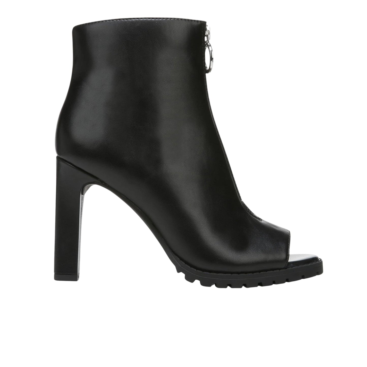 BAR III Womens Shoes 38 / Black BAR III - Open Toe Stiletto Zip-up Dress Boots