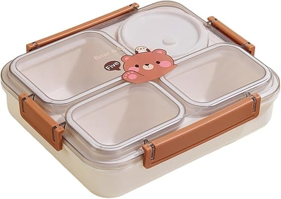 BEAR & BIRD School Supplies BEAR & BIRD - Box Kids Leakproof Heated Thermal Lunch Box With Insulated Soup Jar