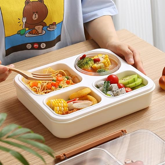 BEAR & BIRD School Supplies BEAR & BIRD - Box Kids Leakproof Heated Thermal Lunch Box With Insulated Soup Jar