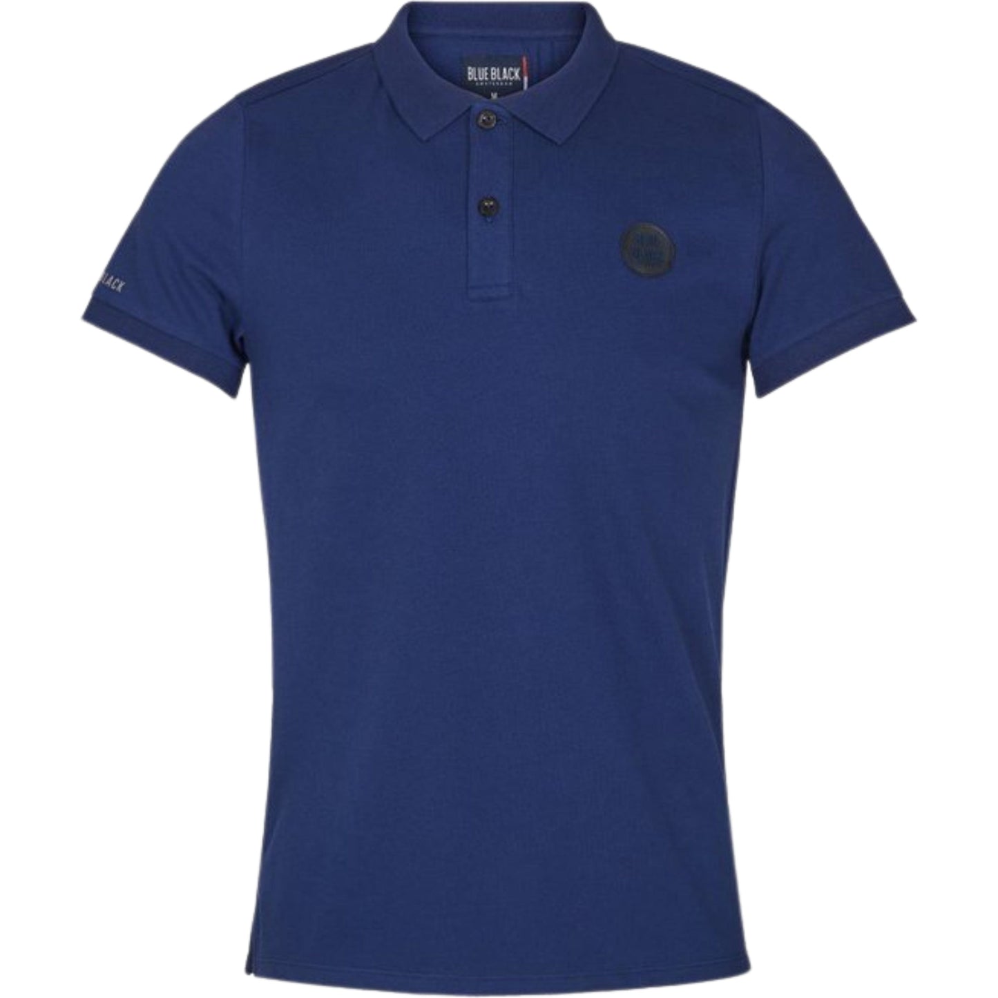 BLUE BLACK Mens Tops S / Navy BLUE BLACK - Polo Collar Neck