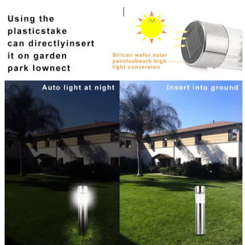 BRANDS & BEYOND Garden Accessories Garden Outdoor Path Lawn Led Solar Lighting