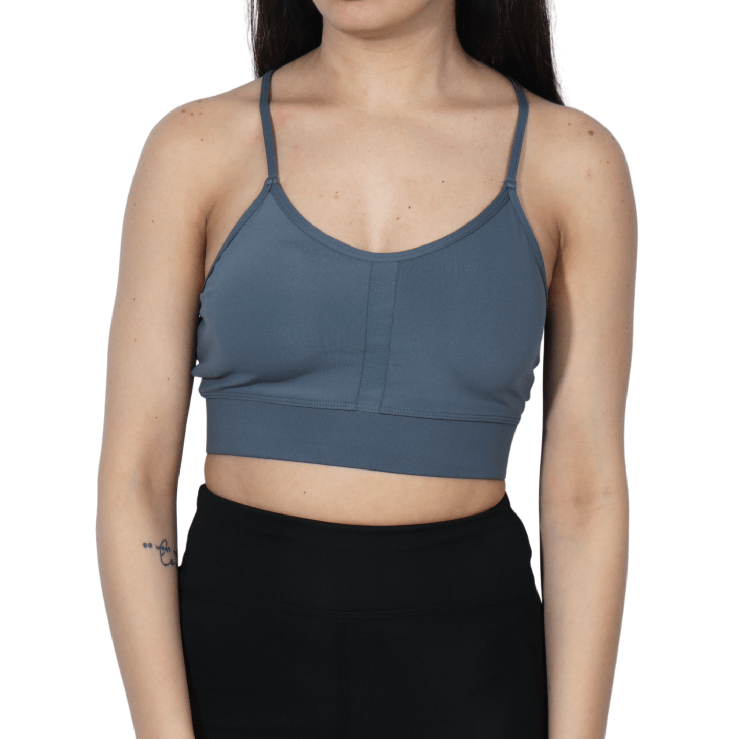 BRANDS & BEYOND Womens sports S / Blue Round Neck Workout Sport Bra
