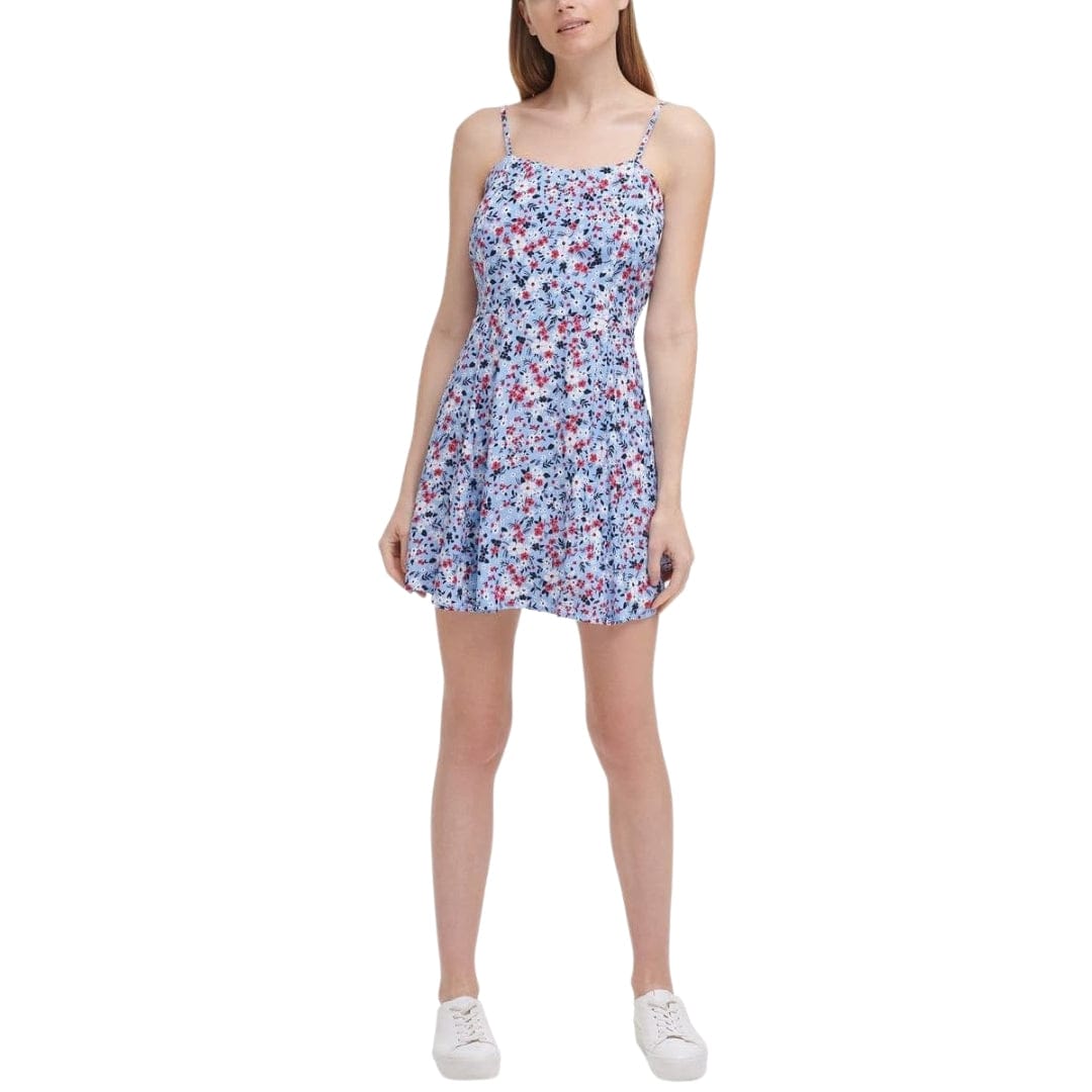 CALVIN KLEIN Womens Dress CALVIN KLEIN - Floral Summer Short Short Dress