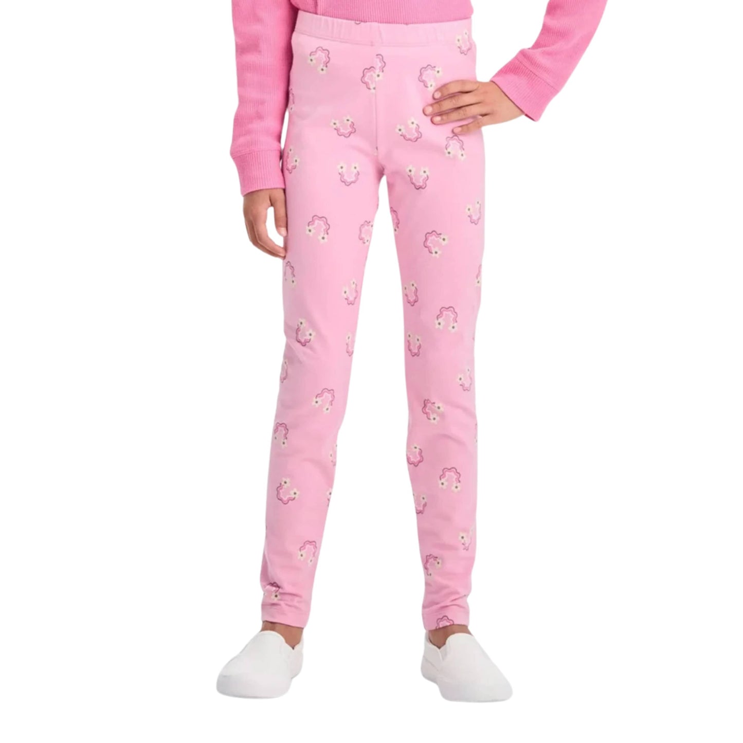 CAT & JACK Girls Bottoms L / Multi-Color CAT & JACK - Printed flowwer leggings