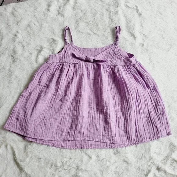 CAT & JACK Girls Tops XS / Purple CAT & JACK - Gauze Tank Top