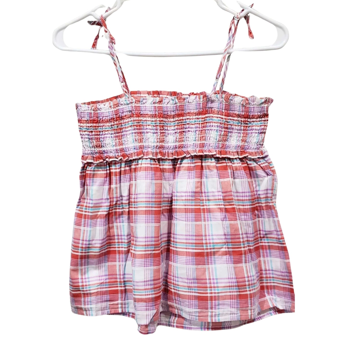 CAT & JACK Girls Tops L / Multi-Color CAT & JACK - Plaid Tank Top