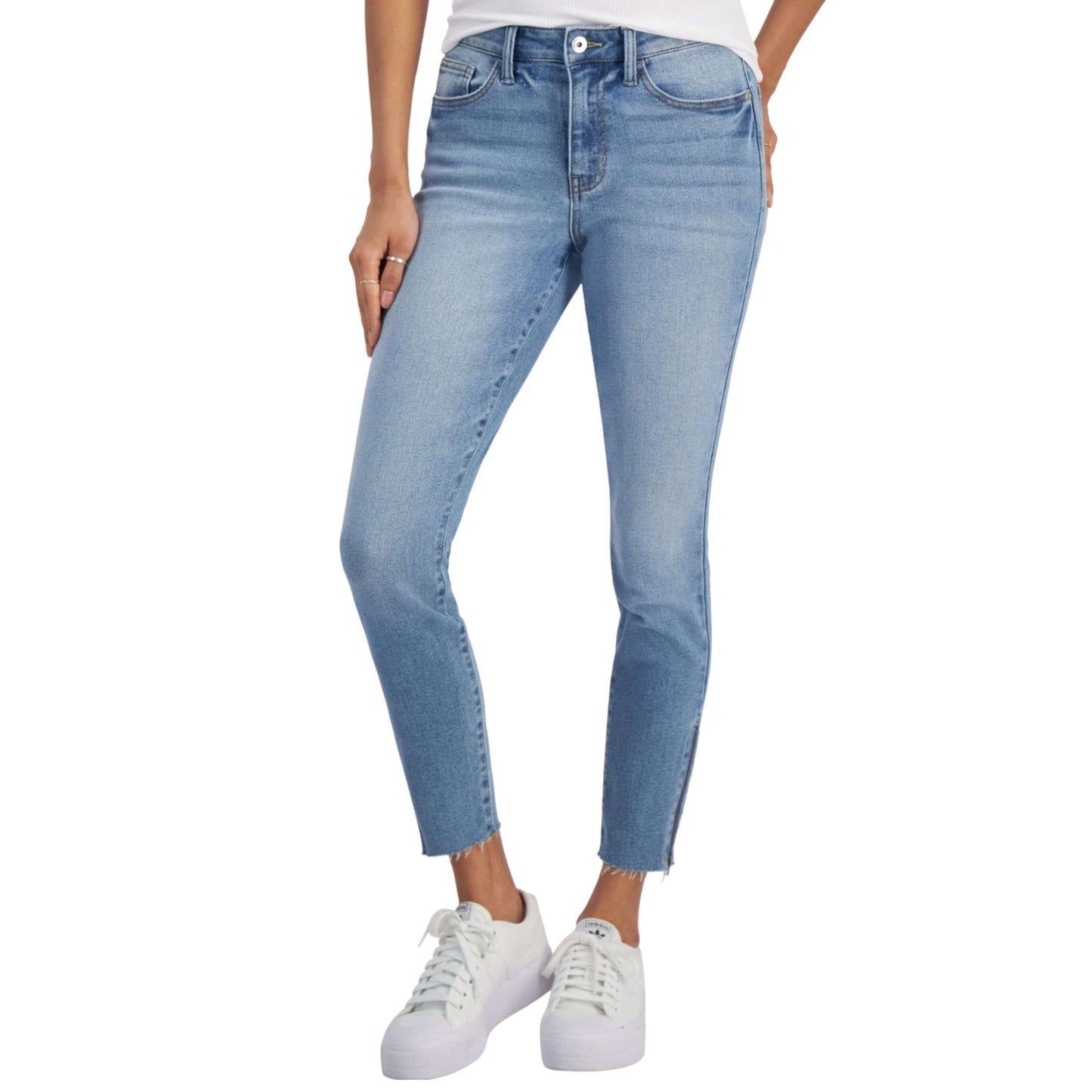 CELEBRITY PINK Womens Bottoms XL / Blue / 32 CELEBRITY PINK - Mid-Rise Skinny Jeans