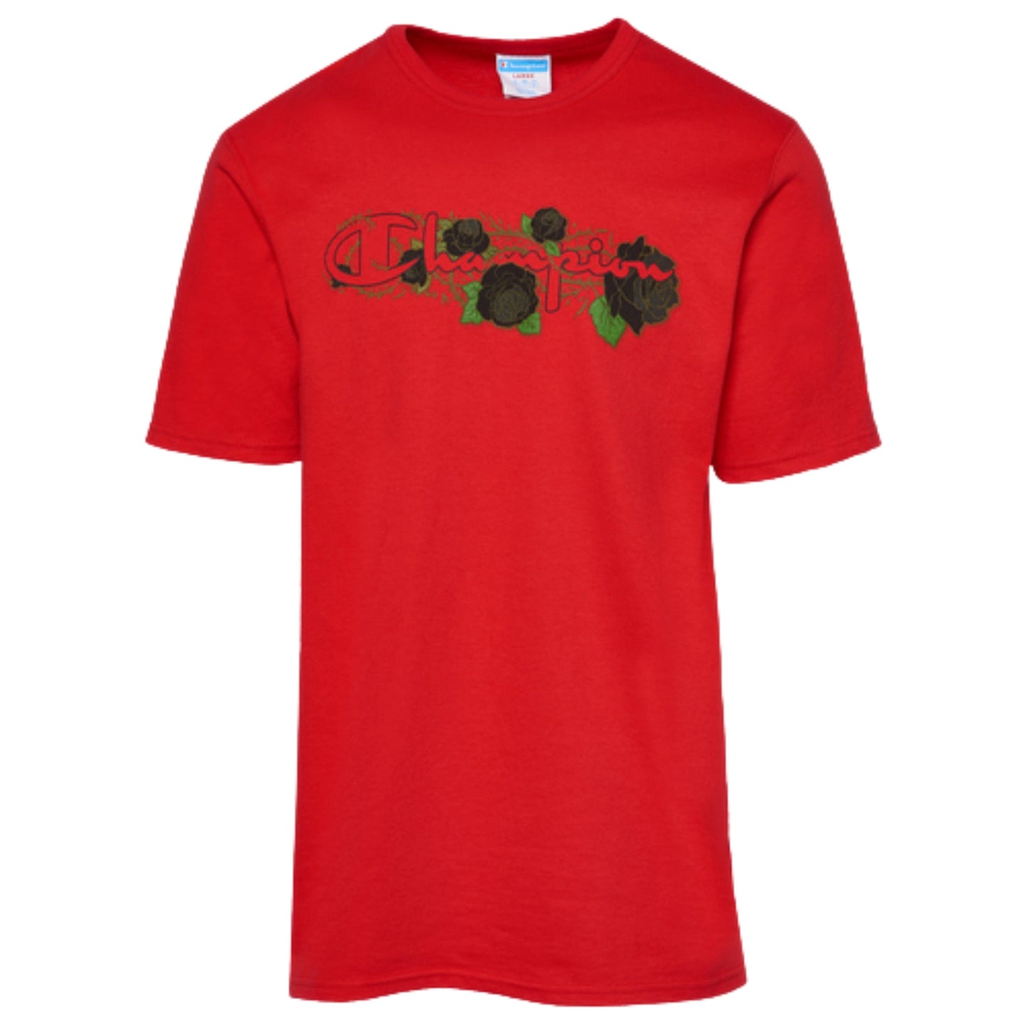 CHAMPION Mens Tops M / Red CHAMPION - Printed Roses Front T-shirt