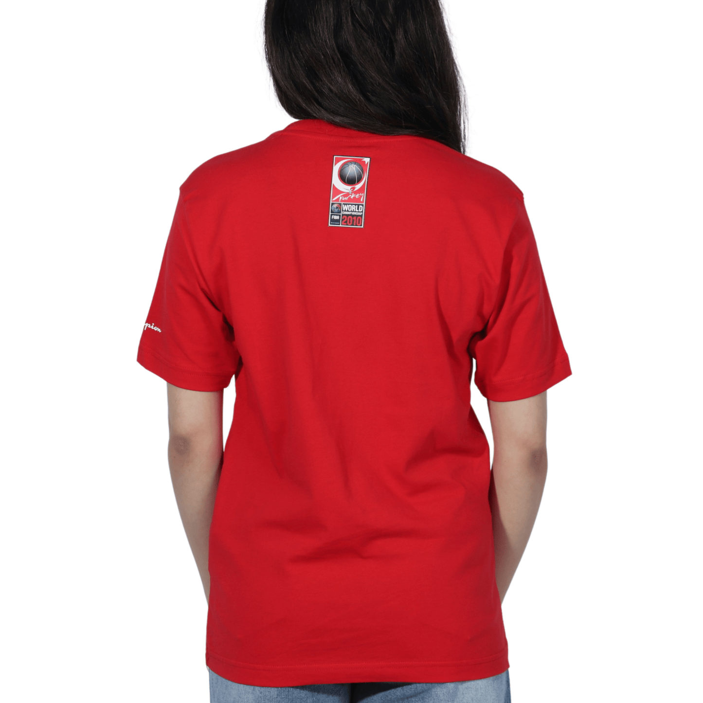 CHAMPION Womens Tops XS / Red CHAMPION - Fiba World Champion Printed T-Shirt