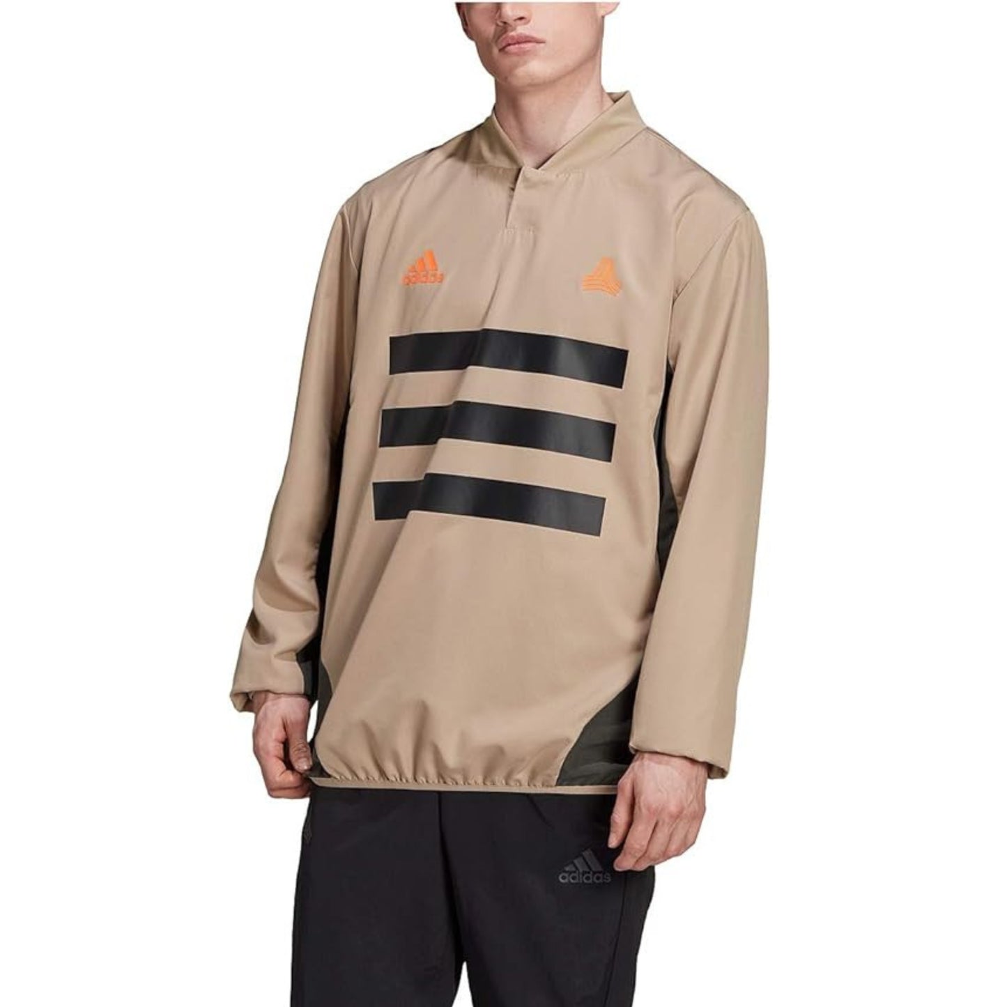 ADIDAS - Woven Piste 3-Stripes Soccer Pullover Top