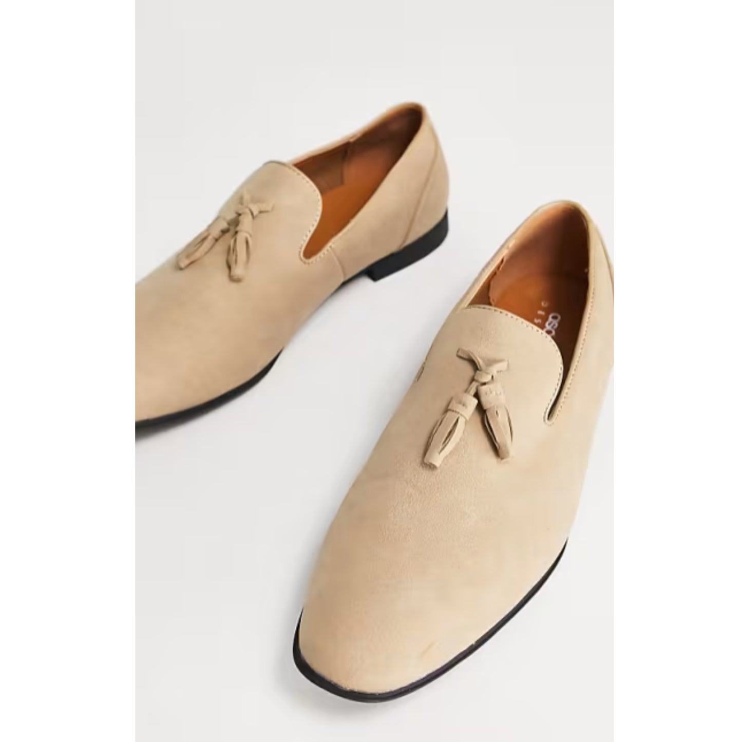 ASOS - Loafers in stone faux suede
