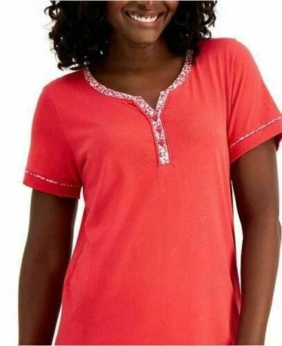 CHARTER CLUB Womens Pajama XS / Red CHARTER CLUB - Petite Cotton Capri Pajama Set