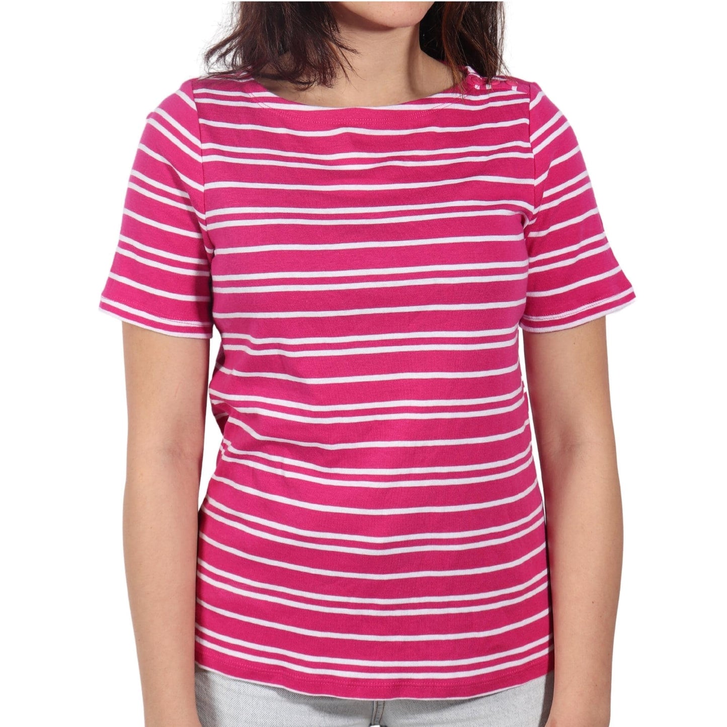 CHARTER CLUB Womens Tops XS / Pink CHARTER CLUB - Stripped T-Shirt