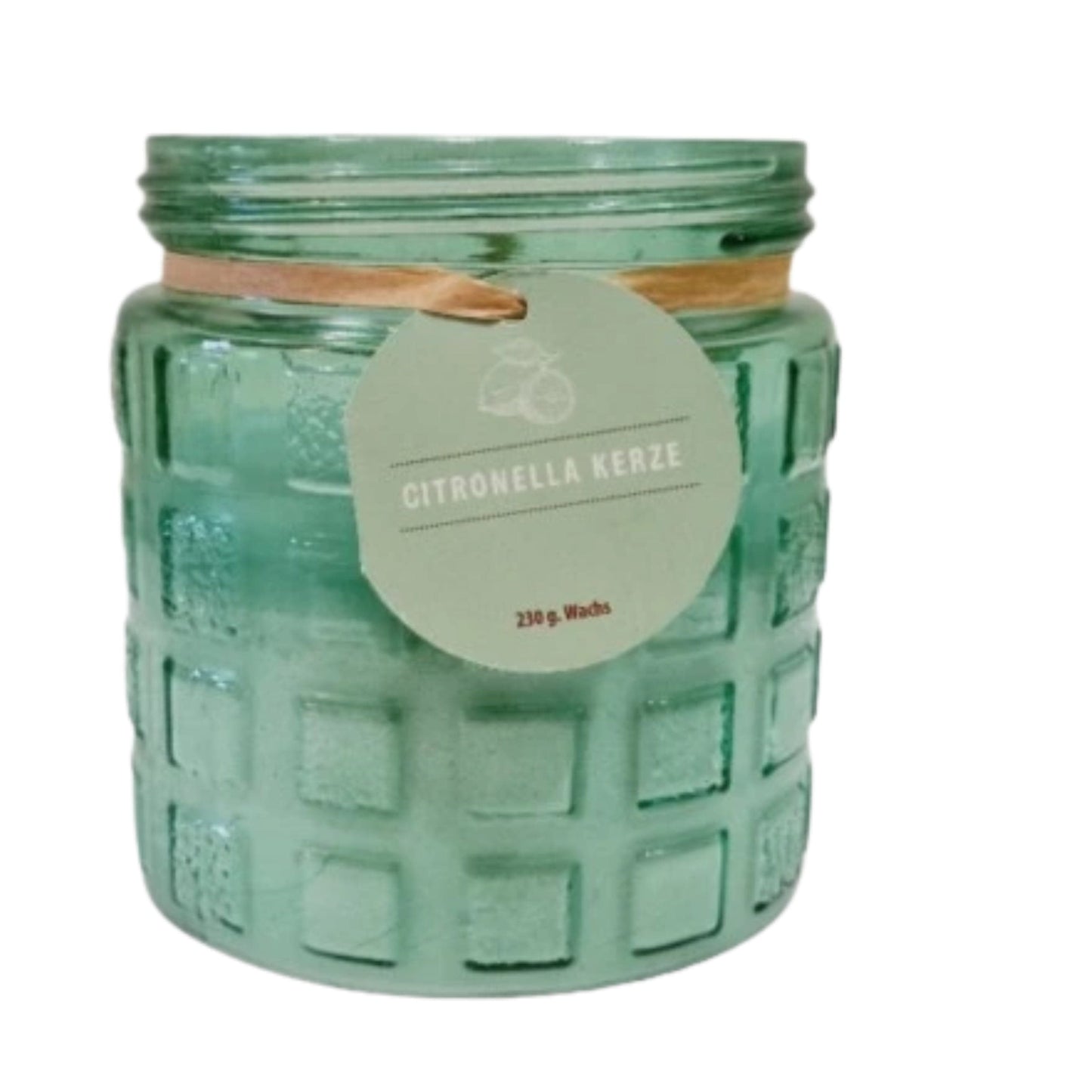 CITRONELLA Candles Light Green CITRONELLA - Paraffin Scented Candle