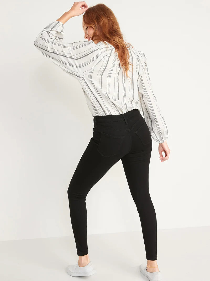 Old Navy - High Rise Power Slim Straight Secret Slim Pocket