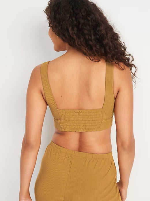 OLD NAVY - Rib-Knit Smocked Tank Top