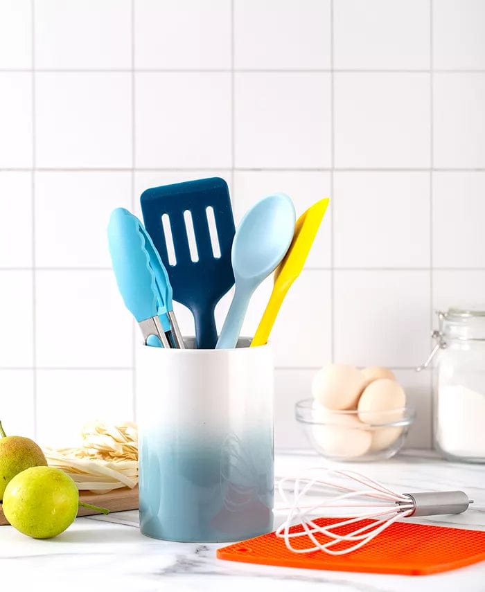 COOK WITH COLOR Kitchenware Multi-Color COOK WITH COLOR - 7-Pc. Silicone Utensil Set & Crock