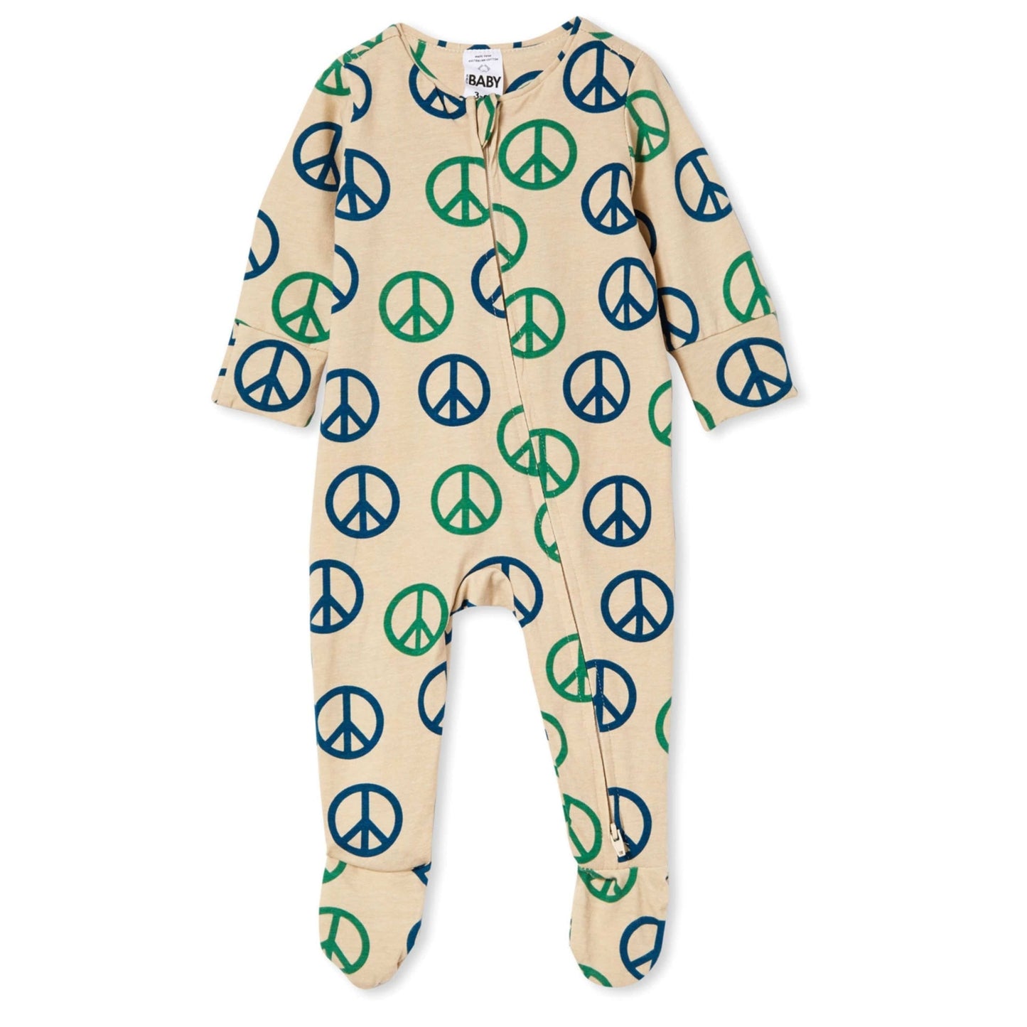 COTTON ON Baby Boy 6-9 Month / Multi-Color COTTON ON - Baby - Long Sleeve Zip Romper