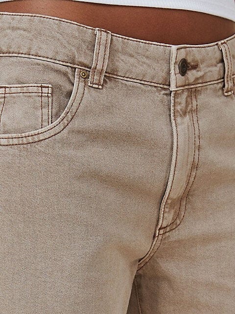 COTTON ON Womens Bottoms L / Beige / 42 COTTON ON - Low Rise Baggy Jeans