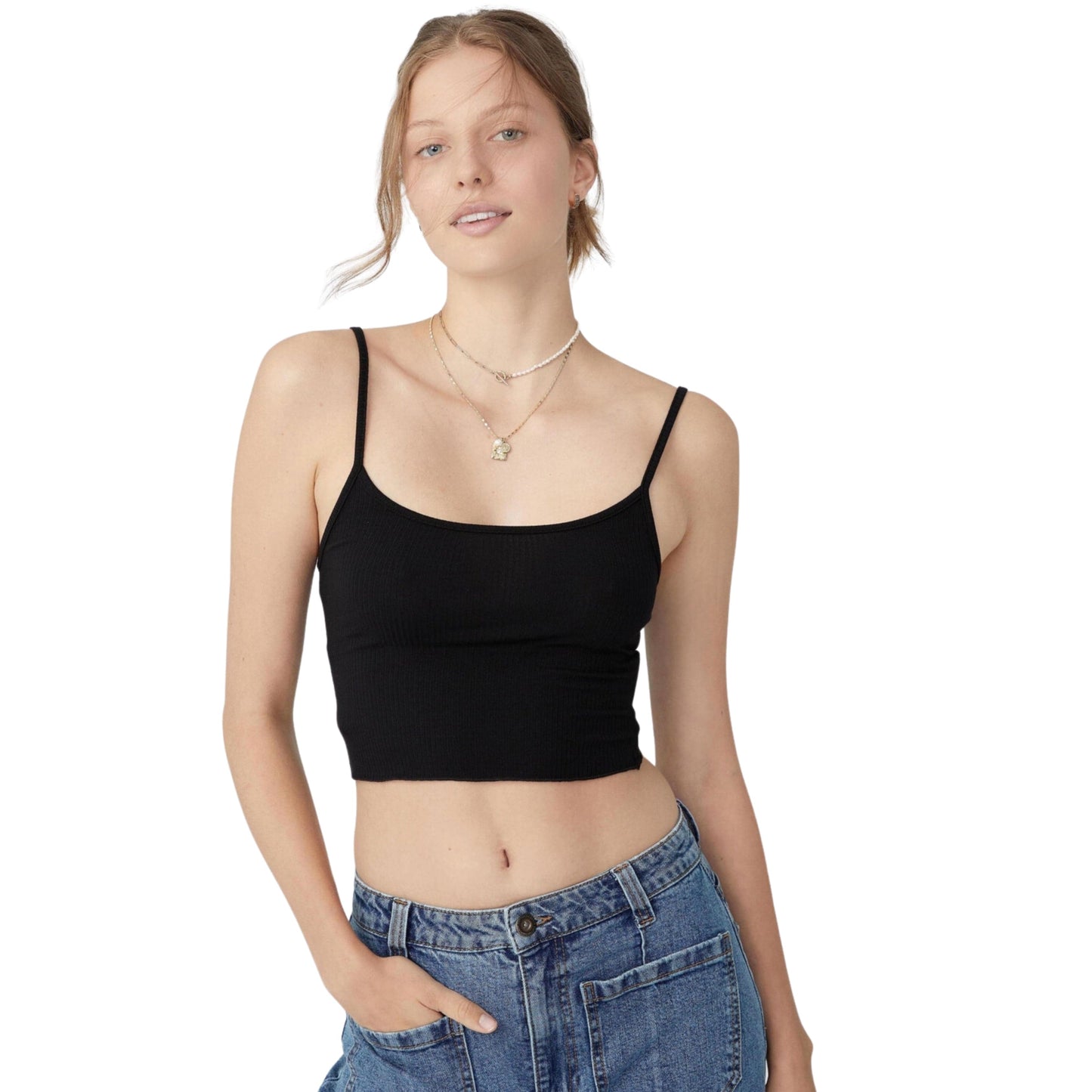 COTTON ON Womens Tops M / Black COTTON ON - Maggie Crop Cami Top