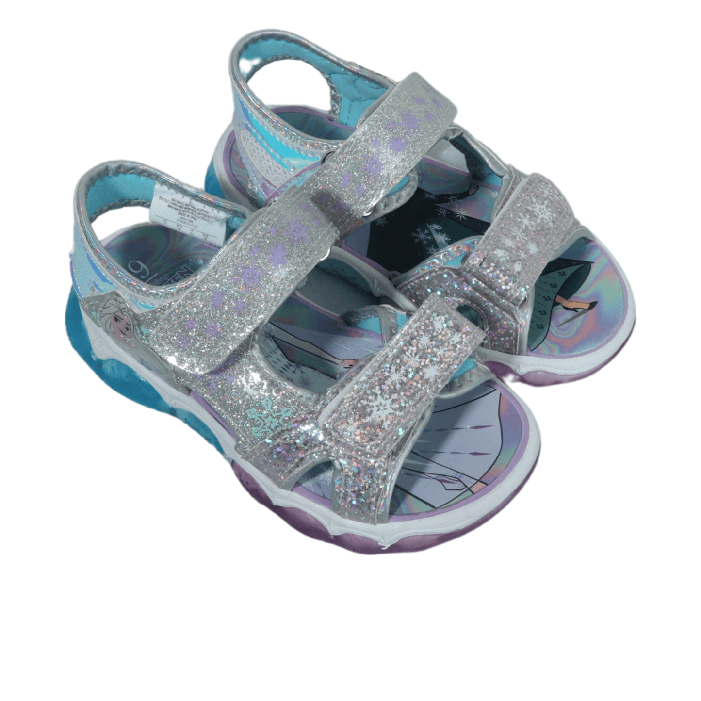 DISNEY Baby Shoes 26 / Multi-Color DISNEY - Elsa Anna light up sandals//duplicate