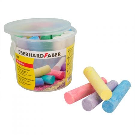 EBERHARD Toys EBERHARD - Street Big Size Chalk in a Bucket 20 Pcs 3+ Years