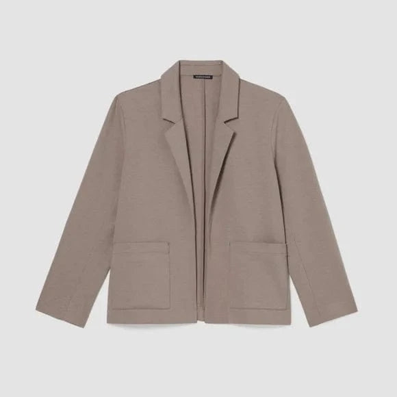EILEEN FISHER Womens Jackets Petite M / Brown EILEEN FISHER - Knit Open Blazer