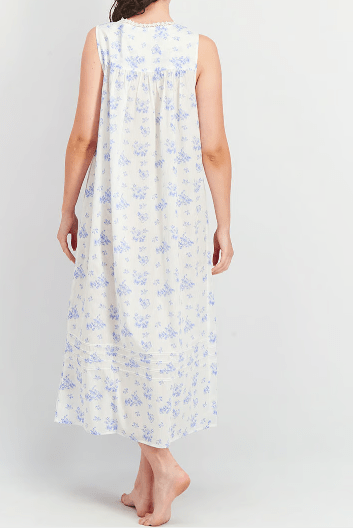 EILEEN WEST Womens Pajama M / Multi-Color EILEEN WEST - Cotton Floral Print Nightgown