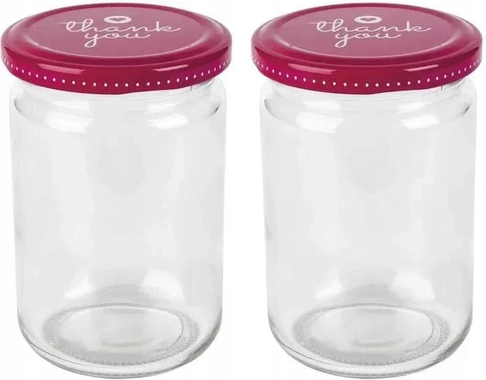 ERNESTO Kitchenware Multi-Color ERNESTO - Glass jars with colorful lids