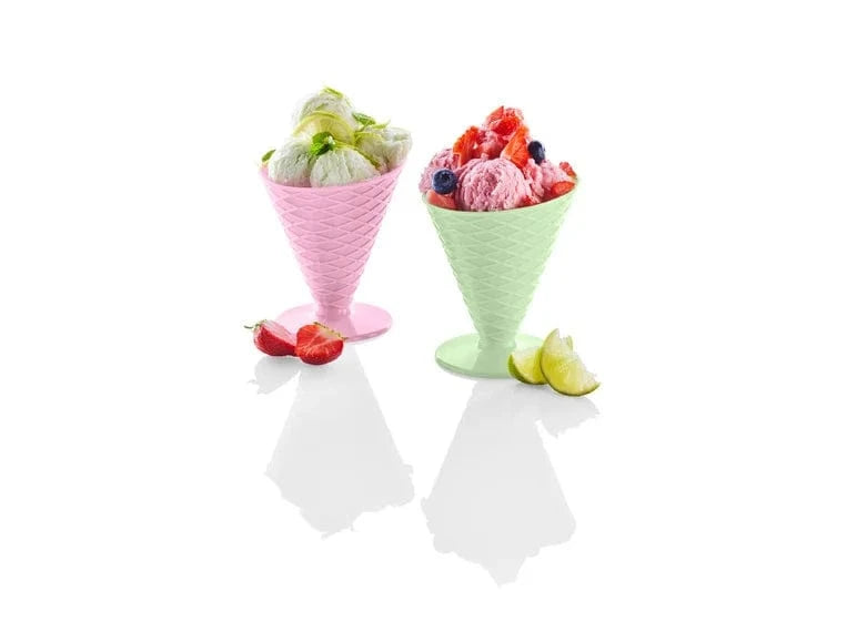ERNESTO Kitchenware ERNESTO - Plastics Ice Cream Cups Waffle
