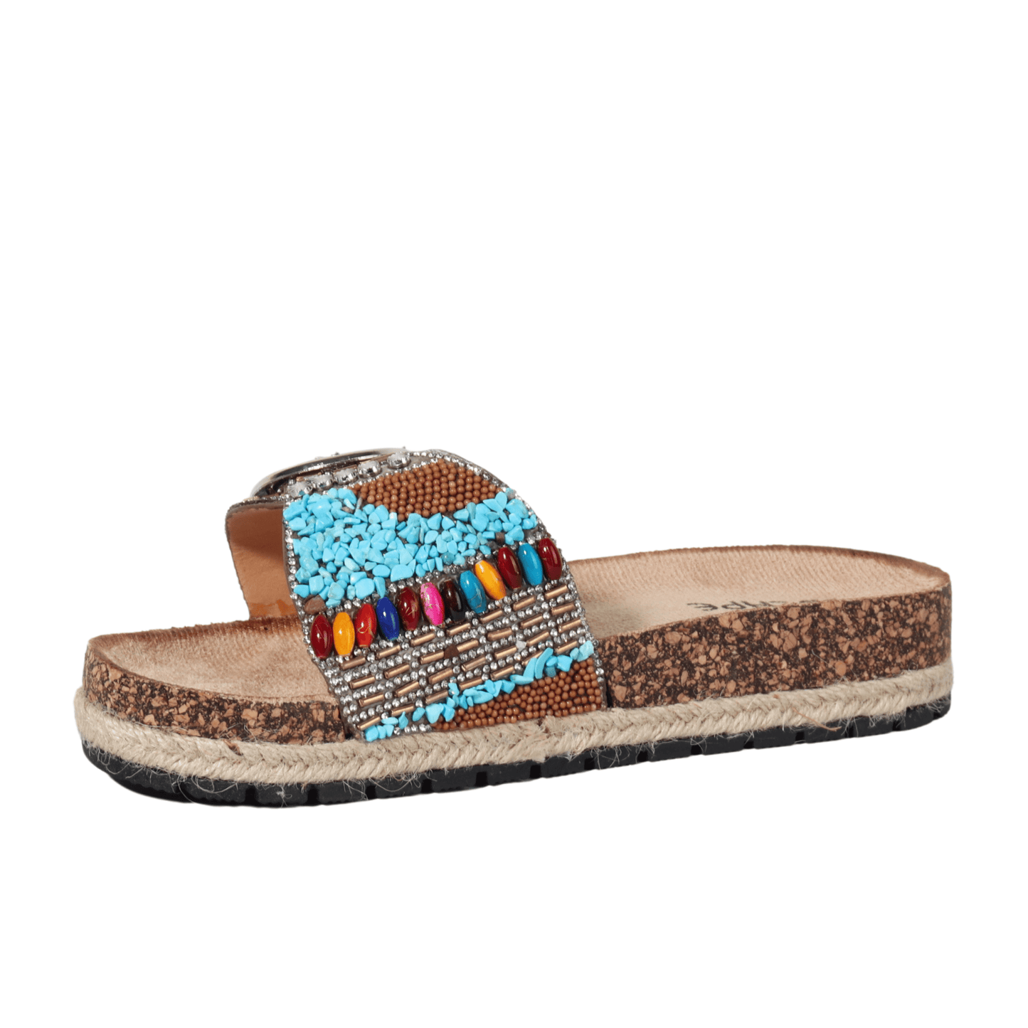 ESCAPE Womens Shoes 38 / Multi-Color ESCAPE - One Buckled Slipper