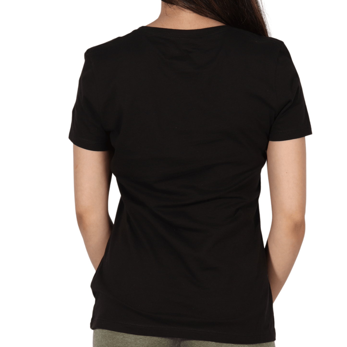 FANATICS Womens Tops S / Black FANATICS - Printed V Neck T-shirt