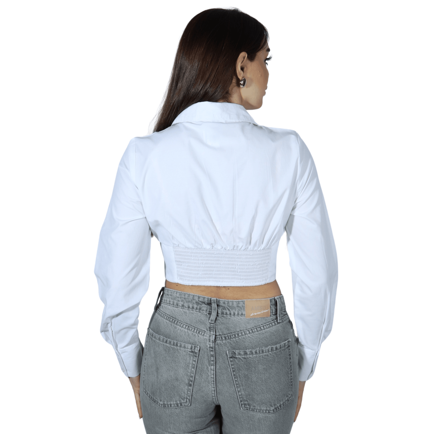 FB SISTER Womens Tops FB SISTER - Corset DesignLong Sleeves Shirts
