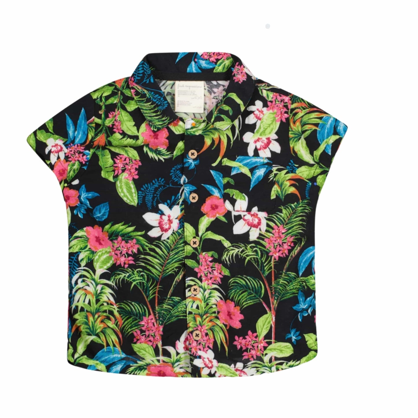 FIRST IMPRESSIONS Baby Boy 2 Years / Multi-Color FIRST IMPRESSIONS - BABY - 2-Pc. Tropical Shirt Deep