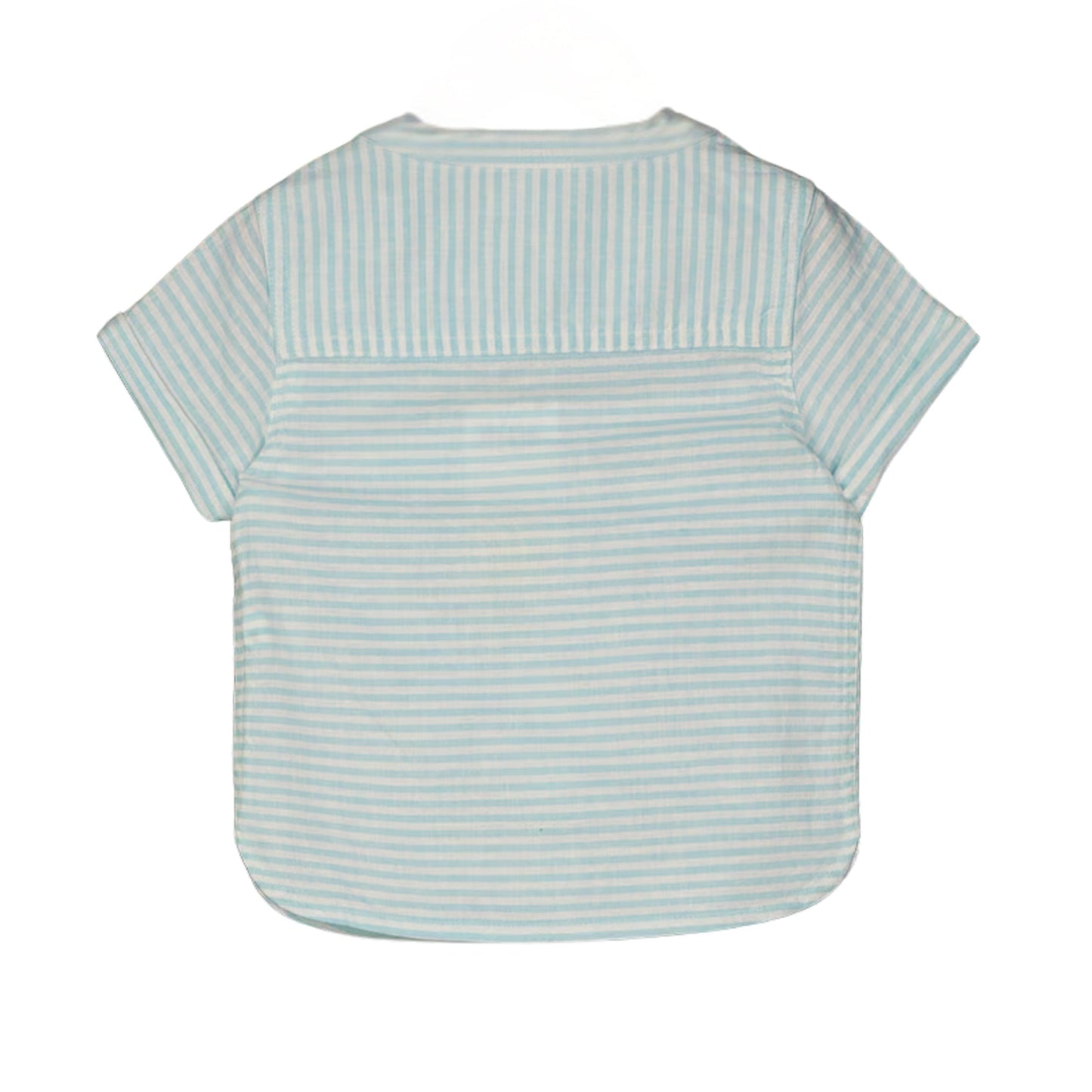 FIRST IMPRESSIONS Baby Boy 3-6 Month / Multi-Color FIRST IMPRESSIONS - Crew Neck Short Sleeve Stripe Shirt